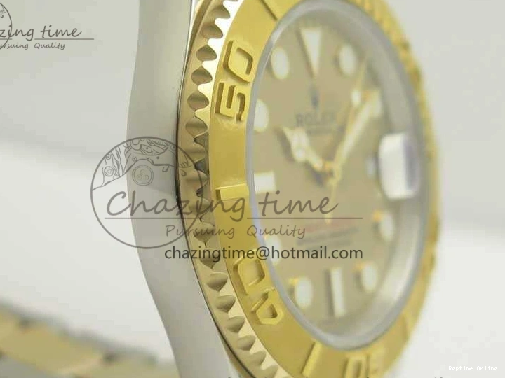 0114 Popular Yacht-Master 116655 3AF Best Edition YG Wrapped Gold Dial On SS YG Bracelet A 3454